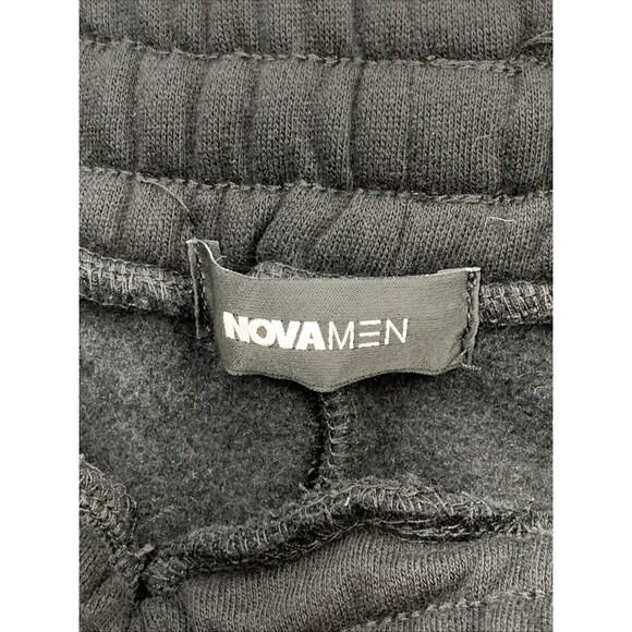 Nova Men Jogger Fleece Sweatpants Men's Size 3XL Black Carpenter Skinny Flared - Picture 2 of 16